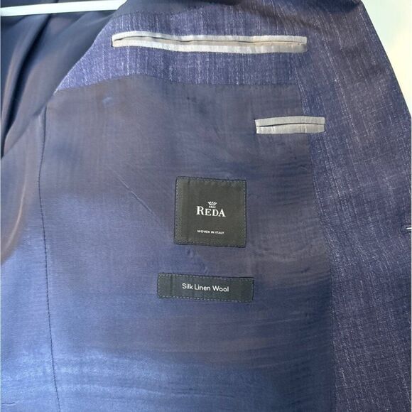 Hugo Boss Men's Blazer Made In Romania Silk Linen Wool Blend Navy Size 40R - Picture 6 of 11